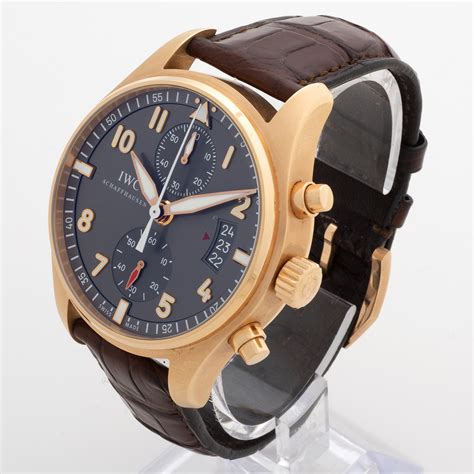 iwc spitfire rose gold|IWC 'Pilot' Spitfire Chronograph, 18k Rose Gold, Complete Set.